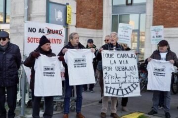 De Valladolid a Madrid para tocar a la puerta de Puente: 16.000 firmas para que el soterramiento sea una realidad