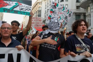 Varios miles de personas se manifiestan en Madrid contra “los 20 meses de genocidio” en Gaza
