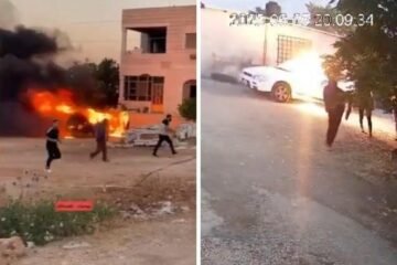 Colonos israelíes atacan y queman coches en una aldea de West Bank y mueren tres palestinos al intentar defenderse