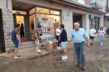 La UME se despliega en Aragón tras los daños causados por las fuertes lluvias