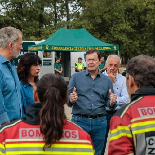 «Mañueco da la cara. Está en el territorio»: Carriedo apoya al presidente tras el desplante de los brigadistas en Zamora