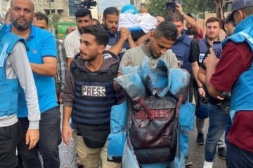 La prensa internacional condena los 250 crímenes de periodistas en la Franja de Gaza