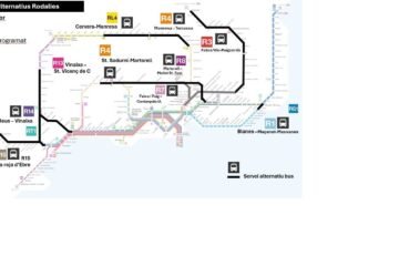 Rodalies arranca la semana con cortes en 10 puntos
