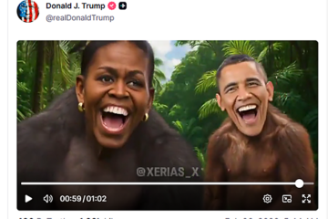 Trump difunde un vídeo en el que compara con simios a Barack y Michelle Obama