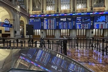 El Ibex repunta con fuerza con el petróleo que cae a los 90 dólares