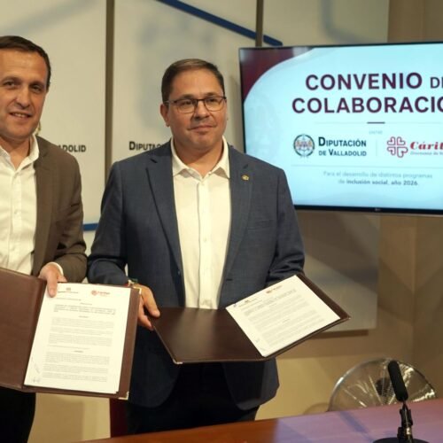 La Diputación de Valladolid y Cáritas renuevan su alianza contra la exclusión: 75.000 euros para los más vulnerables