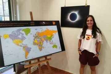 Sonia viaja a un pueblo de Palencia para ver el eclipse: «Lo que es especial es que es en España, eso no es común”