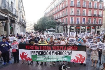 Protestas ciudadanas en CyL exigen a la Junta poner «más medios técnicos y humanos” para prevenir los incendios