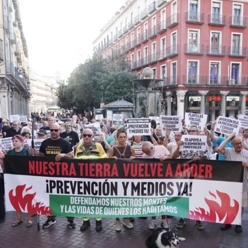 Protestas ciudadanas en CyL exigen a la Junta poner «más medios técnicos y humanos” para prevenir los incendios