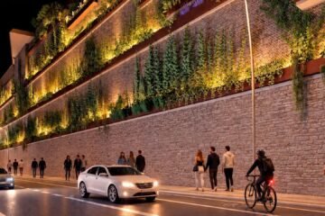 San Sebastián rescata una idea de 1917 para transformar un gran muro urbano en un jardín vertical
