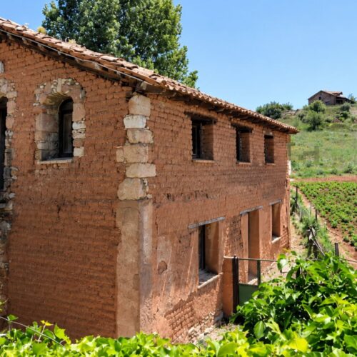 Venden un caserón con una iglesia románica del siglo XII, más de 8.000 m2 de terreno y una bodega excavada en la roca